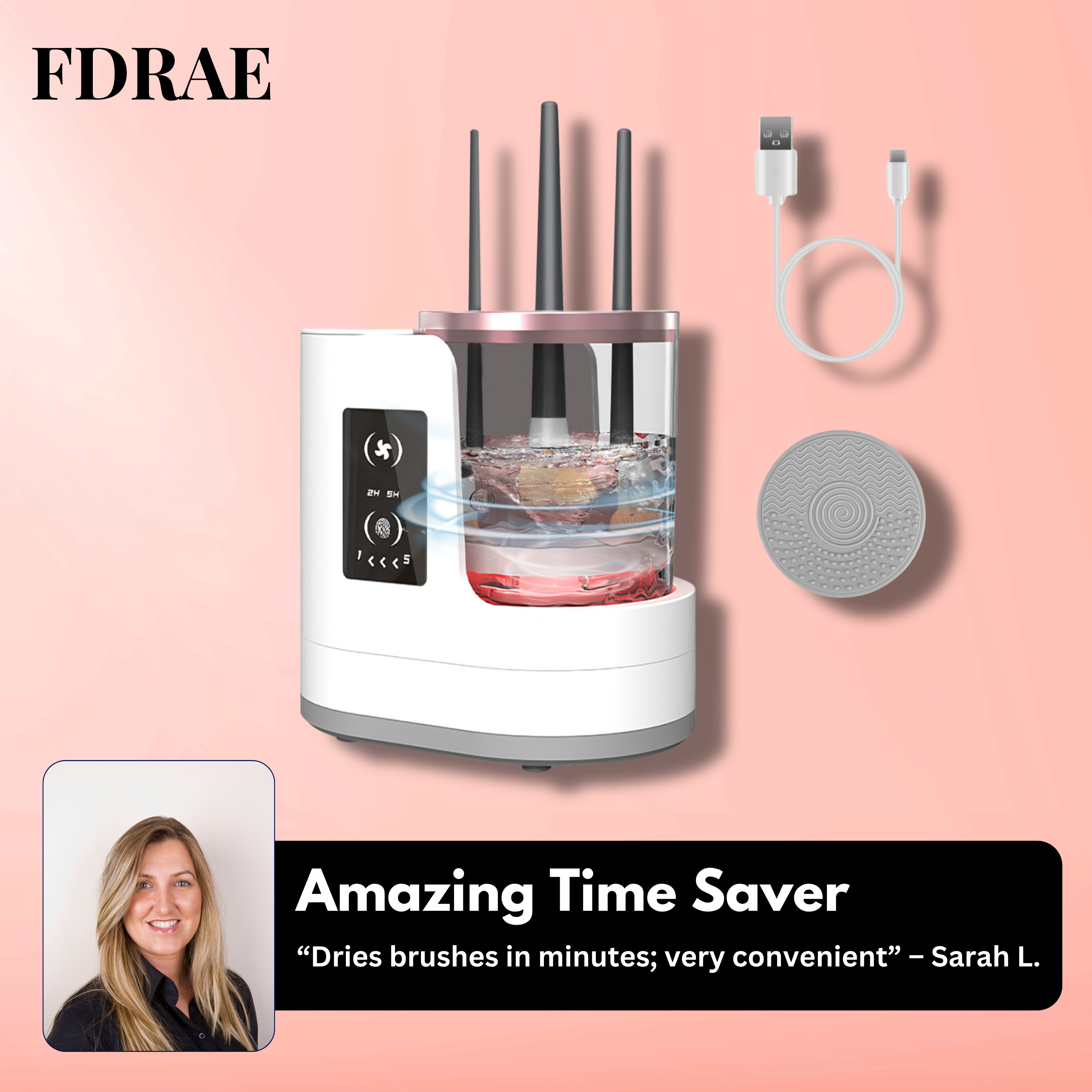 Clean Brushes Fast, No Damage, No Germs