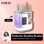 Clean Brushes Fast, No Damage, No Germs